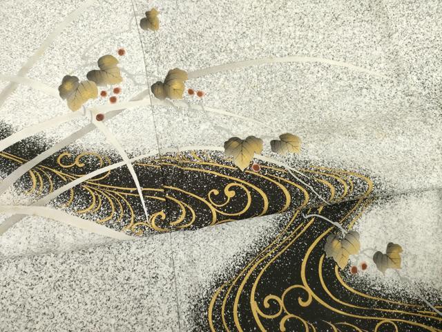 平和屋着物●訪問着　枝蕾　正絹　逸品　AABD1601ck