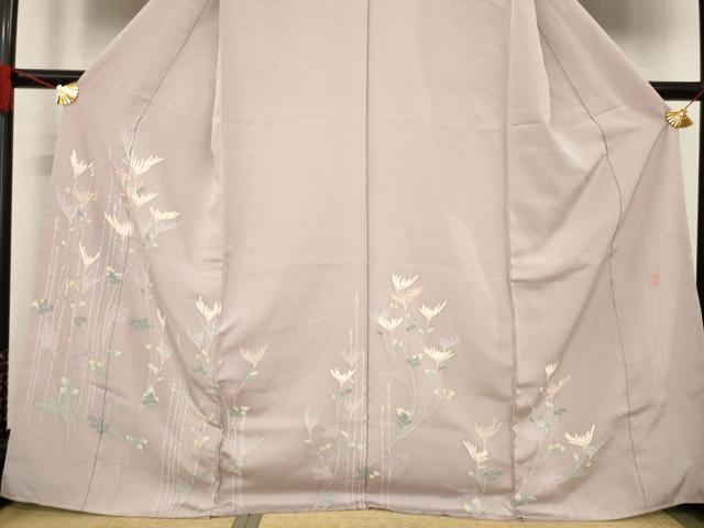 平和屋着物●訪問着　友禅　作家物　裏菊　仮絵羽　正絹　逸品　未使用　AABD1624ck