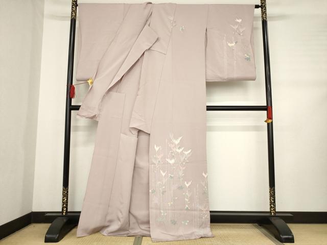 平和屋着物●訪問着　友禅　作家物　裏菊　仮絵羽　正絹　逸品　未使用　AABD1624ck
