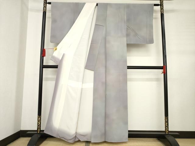 平和屋着物○染色作家 斉藤三才 小紋 霞文 正絹 逸品 AABD1630ck