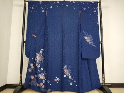 平和屋着物∵女の子 十三参り 子供 祝着 絞り 桜手毬文 金彩 鈴乃屋扱い 逸品 AABD1801ja