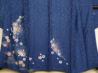 平和屋着物∵女の子 十三参り 子供 祝着 絞り 桜手毬文 金彩 鈴乃屋扱い 逸品 AABD1801ja