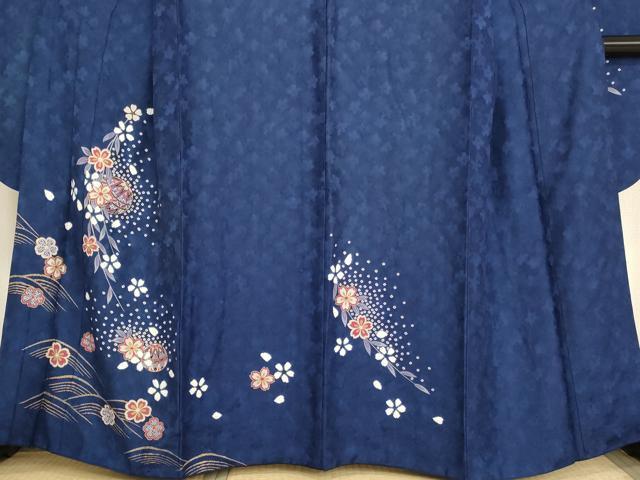 平和屋着物∵女の子 十三参り 子供 祝着 絞り 桜手毬文 金彩 鈴乃屋扱い 逸品 AABD1801ja