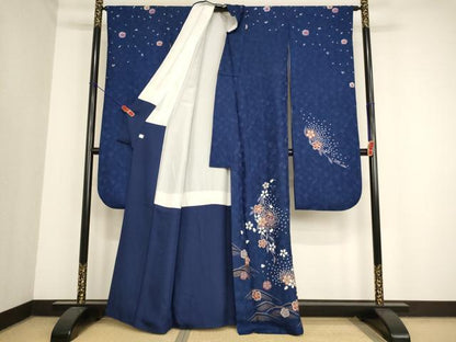 平和屋着物∵女の子 十三参り 子供 祝着 絞り 桜手毬文 金彩 鈴乃屋扱い 逸品 AABD1801ja
