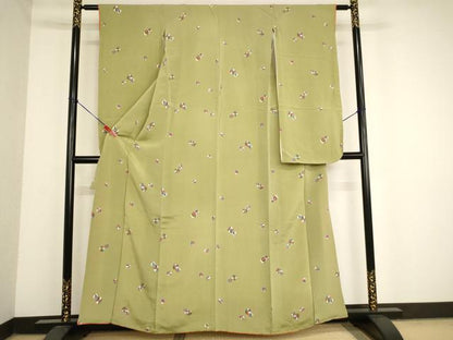 平和屋着物∵女の子　十三参り　子供　祝着　紙風船　鬼しぼ縮緬　逸品　AABD1802ja