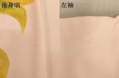 平和屋着物[]七五三　女の子　７歳　祝着　四つ身　草花文　逸品　AABD1807ja
