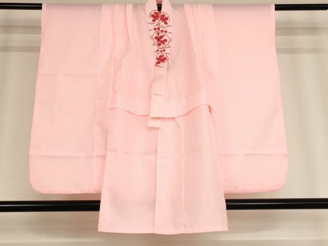 平和屋着物[]七五三　女の子　７歳　祝着　四つ身　長襦袢(無双仕立て)・袋帯セット　松竹梅尾長鳥文　金彩　逸品　AABD1809ja