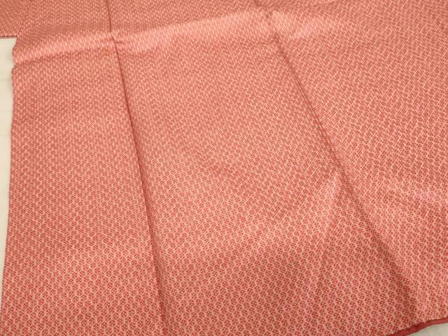 平和屋着物[]七五三　女の子　７歳　四つ身　祝着・長襦袢(袷)セット　亀甲花文　逸品　AABD1812ja