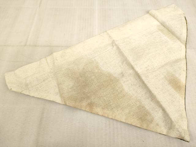 平和屋本店▼打敷　内敷　三角　扇面風景花文　法衣　寺院　仏具　仏教　僧侶　神職　装束　AABD1948ja