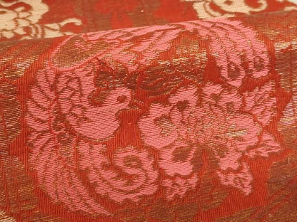 平和屋本店▼打敷　内敷2点セット　三角　金襴　鳳凰花丸文　菊唐草文　法衣　寺院　仏具　仏教　僧侶　神職　装束　AABD1988ja