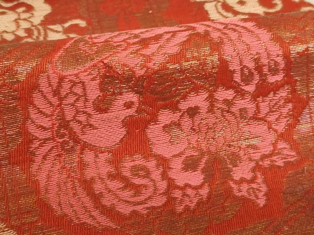 平和屋本店▼打敷　内敷2点セット　三角　金襴　鳳凰花丸文　菊唐草文　法衣　寺院　仏具　仏教　僧侶　神職　装束　AABD1988ja