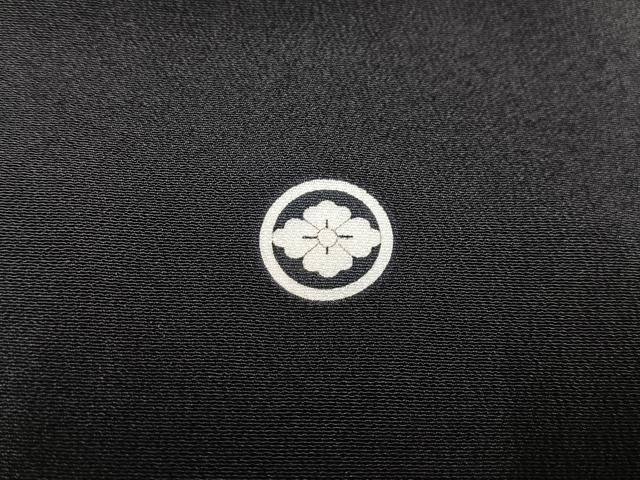 平和屋着物■豪華黒留袖 駒刺繍 飛鶴文 金銀彩 正絹 逸品 AABD2243oa