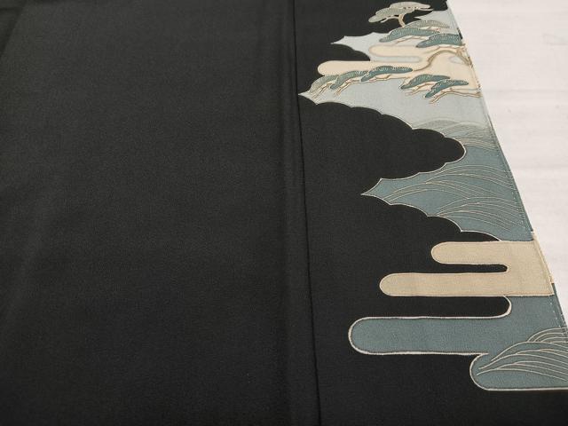 平和屋着物■豪華黒留袖　作家物　浜松　金彩　正絹　逸品　AABD2263oa