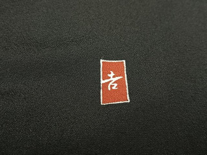 平和屋着物■豪華黒留袖 作家物 吉祥宝尽くし文 松竹梅 金彩 正絹 逸品 AABD2306oa