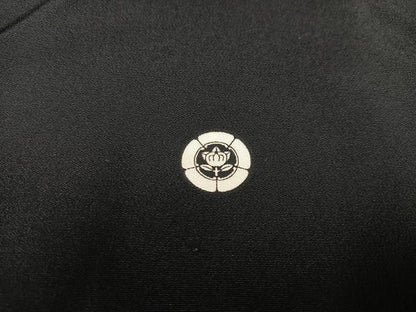 平和屋着物■豪華黒留袖 駒刺繍 扇面御所車飛鶴花文 金彩 正絹 逸品 AABD2318oa