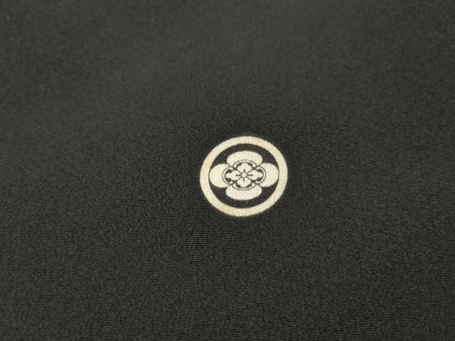 平和屋着物■豪華黒留袖　駒刺繍　御所車松文　金銀彩　正絹　逸品　AABD2520cs