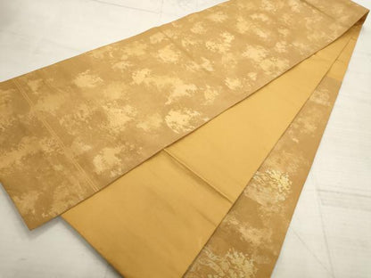 平和屋着物▼太鼓柄袋帯　鳳凰　金糸　正絹　逸品　AABD2753wj