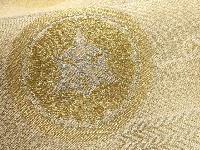 平和屋着物▼六通柄袋帯　松　竹　金銀糸　正絹　逸品　AABD3087wj
