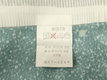 平和屋着物＊夏物 小紋 絽 舞花文 洗える着物 AABD3285jd
