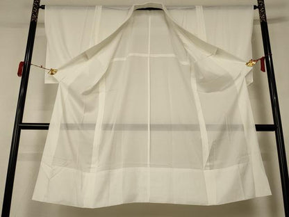 平和屋着物＊夏物 長襦袢 絽 白色 洗える着物 AABD3287jd