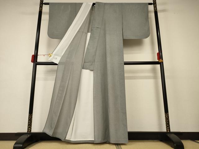 平和屋着物＊夏物 洗える最高級着物 ＜英＞はなぶさ謹製 江戸小紋 絽 鮫小紋柄 洗える着物 AABD3288jd
