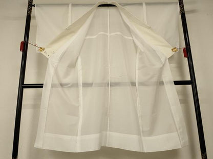 平和屋着物＊夏物 長襦袢 絽 白色 洗える着物 AABD3291jd