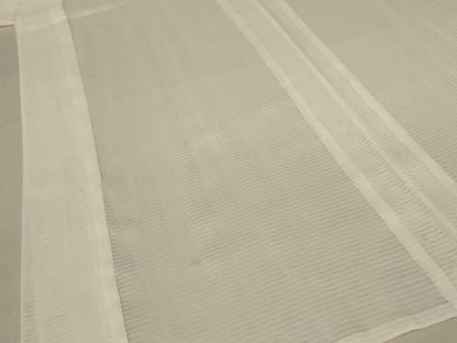 平和屋着物＊夏物 長襦袢 絽 象牙色 半衿刺繍 洗える着物 AABD3292jd