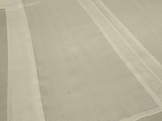 平和屋着物＊夏物 長襦袢 絽 象牙色 半衿刺繍 洗える着物 AABD3292jd