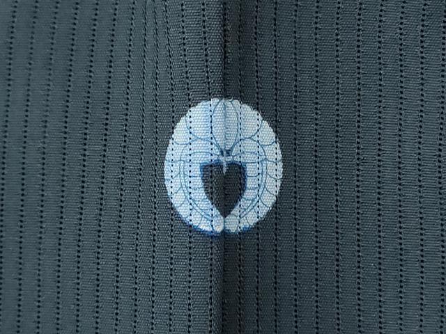 平和屋着物＊夏物 訪問着 縦絽 刺繍 草花文 銀糸 銀彩 正絹 逸品 AABD3294jd