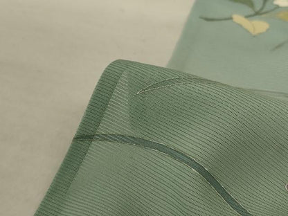平和屋着物＊夏物 訪問着 絽 草花文 正絹 逸品 AABD3296jd