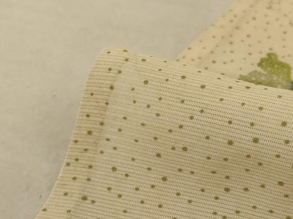 平和屋着物＊夏物　小紋　絽　雲取り舞蝶文　正絹　逸品　AABD3298jd