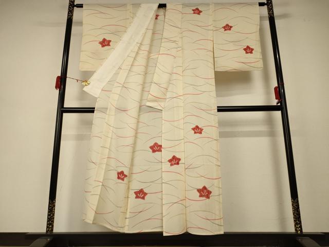 平和屋着物＊夏物 訪問着 絽 楓 正絹 逸品 AABD3299jd