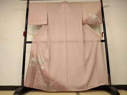 平和屋着物＊夏物 訪問着 絽 紫陽花 暈し染め 銀彩 正絹 逸品 AABD3300jd