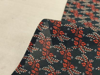 平和屋着物＊夏物 小紋 絽 枝葉文 正絹 逸品 未使用 AABD3303jd