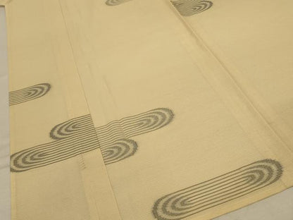 平和屋着物＊夏物 小紋 絽 霞文 正絹 逸品 AABD3309jd