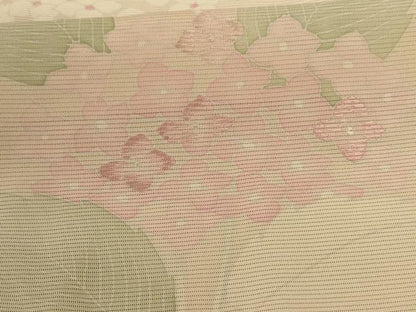 平和屋着物＊夏物 訪問着 絽 刺繍 紫陽花 正絹 逸品 未使用 AABD3310jd