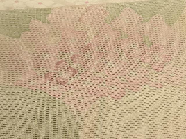 平和屋着物＊夏物 訪問着 絽 刺繍 紫陽花 正絹 逸品 未使用 AABD3310jd
