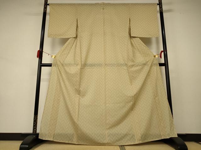 平和屋着物＊夏物 小紋 紗 檜垣文 正絹 逸品 AABD3314jd