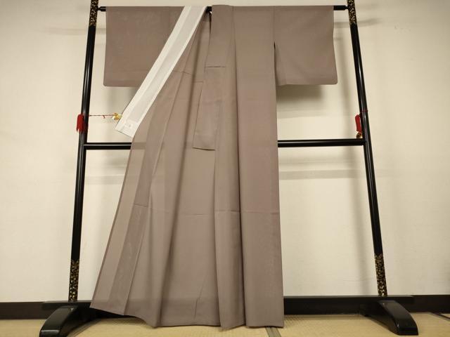 平和屋着物＊夏物 洗える最高級着物 ＜英＞はなぶさ謹製 色無地 絽 空五倍子色 洗える着物 AABD3323jd