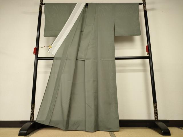 平和屋着物＊夏物 色無地 絽 岩井茶色 洗える着物 AABD3331jd