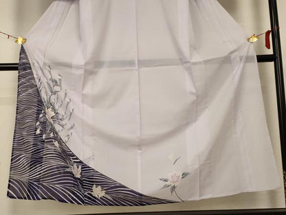 平和屋着物＊夏物　訪問着　絽　草花文　洗える着物　AABD3336jd