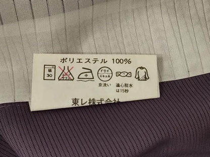 平和屋着物＊夏物 色無地 絽 葡萄鼠色 洗える着物 AABD3352jd