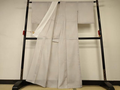 平和屋着物＊夏物 小紋 縦絽 霞文 洗える着物 AABD3355jd
