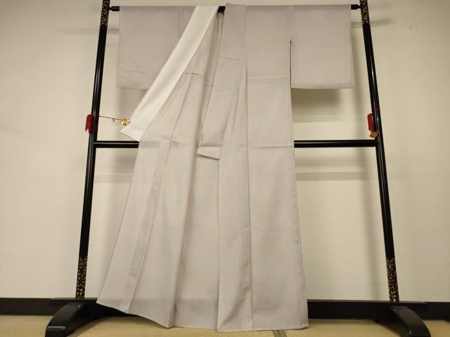 平和屋着物＊夏物 小紋 縦絽 霞文 洗える着物 AABD3355jd