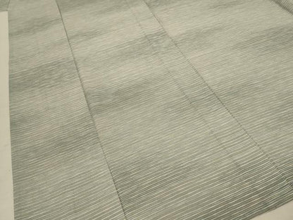 平和屋着物＊夏物 洗える最高級着物 ＜英＞はなぶさ謹製 小紋 絽 横縞 洗える着物 AABD3356jd