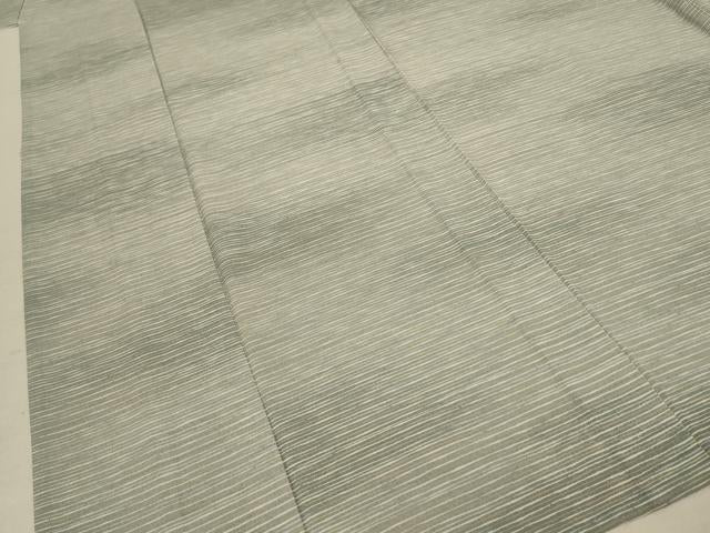 平和屋着物＊夏物 洗える最高級着物 ＜英＞はなぶさ謹製 小紋 絽 横縞 洗える着物 AABD3356jd