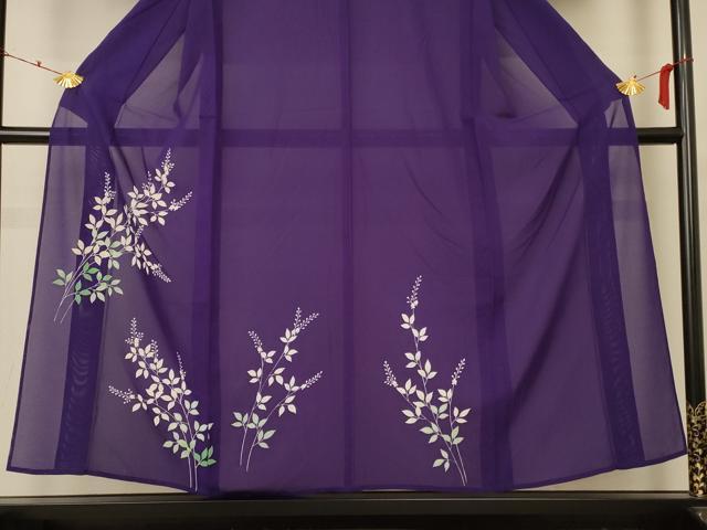 平和屋着物＊夏物 訪問着 絽 草花文 正絹 逸品 AABD3359jd