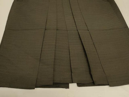平和屋着物＊夏物 男性 行灯袴 横縞 正絹 逸品 AABD3361jd