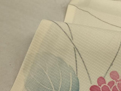 平和屋着物＊夏物 小紋 絽 紫陽花 正絹 逸品 AABD3366jd