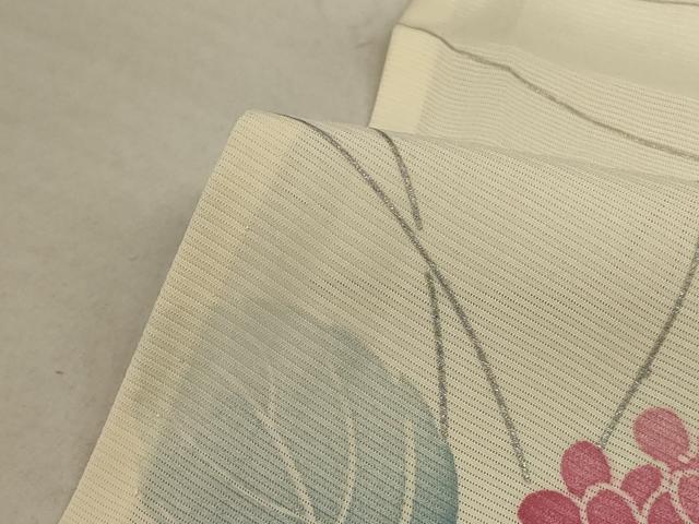 平和屋着物＊夏物 小紋 絽 紫陽花 正絹 逸品 AABD3366jd